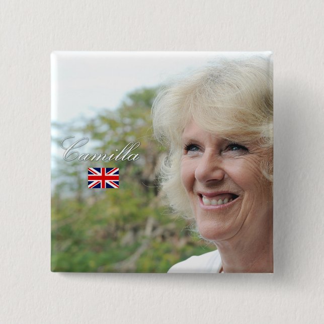 HRH Camilla Duchess of Cornwall 15 Cm Square Badge (Front)
