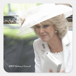HRH Duchess of Cornwall Square Sticker