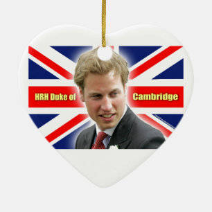 HRH Duke of Cambridge - Stunning! Ceramic Tree Decoration