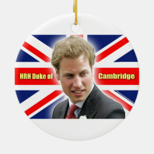 HRH Duke of Cambridge - Stunning! Ceramic Tree Decoration