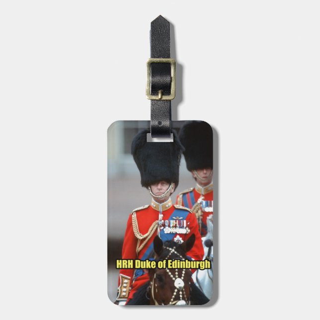 HRH Duke of Edinburgh Luggage Tag (Front Vertical)