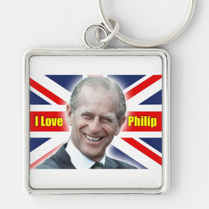 HRH Duke of Einburgh - I love Philip Key Ring
