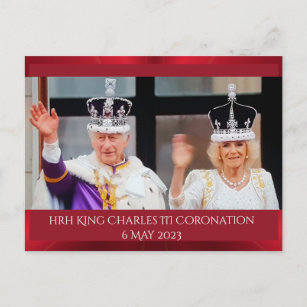 HRH King Charles III Coronation commemorative Postcard