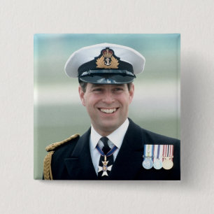 HRH Prince Andrew 15 Cm Square Badge