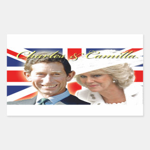 HRH Prince Charles & HRH Duchess of Cornwall Rectangular Sticker
