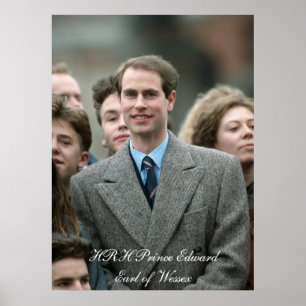 HRH Prince Edward Moscow 1989 Poster