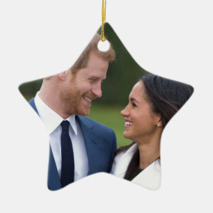 HRH Prince Harry and Meghan Markle Royal Wedding Ceramic Tree Decoration