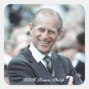HRH Prince Philip 1983 Square Sticker