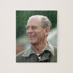 HRH Prince Philip laughing Jigsaw Puzzle