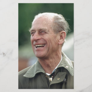 HRH Prince Philip laughing Stationery