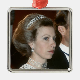 HRH Princess Royal Xmas Metal Tree Decoration