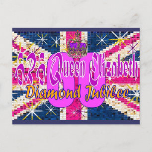 HRH Queen Elizabeth Diamond Jubilee postcard