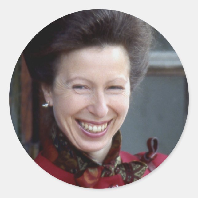 HRH The Princess Royal Classic Round Sticker (Front)