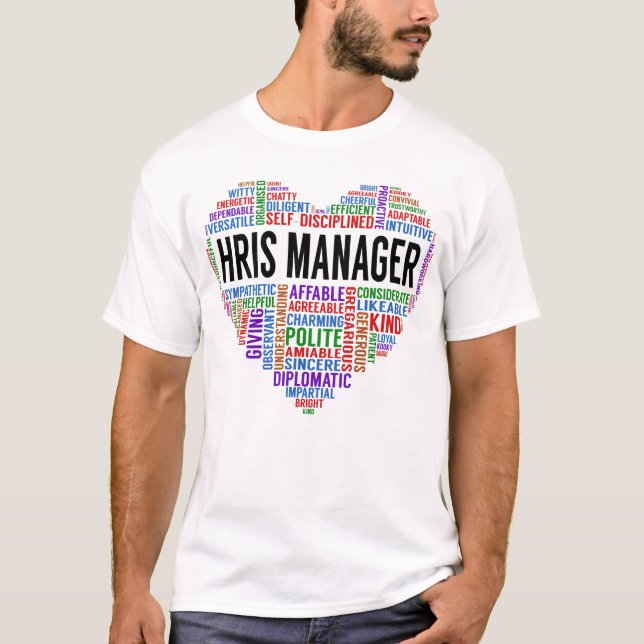 HrIS Manager Heart T-Shirt (Front)