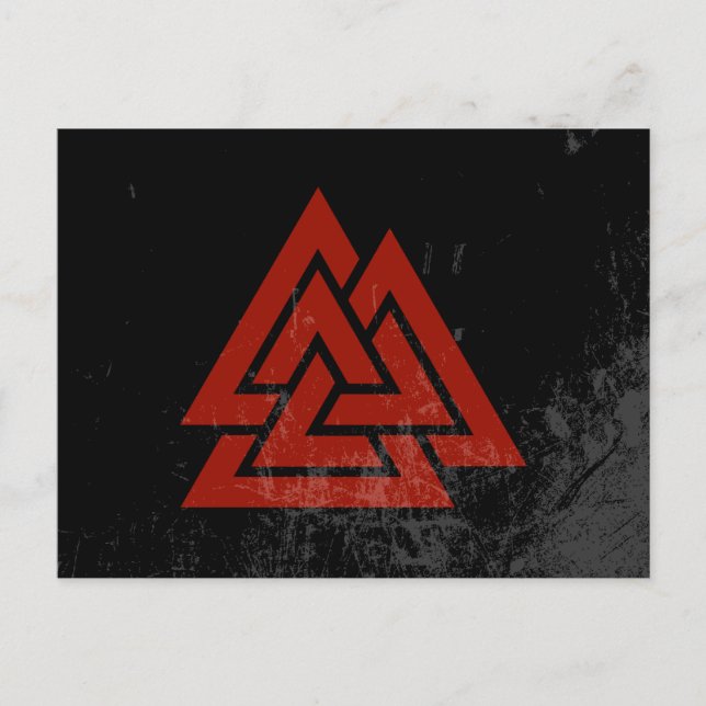 Hrungnir's Heart (red & black grunge) Postcard (Front)