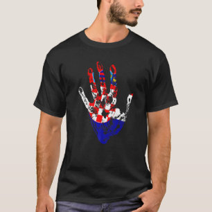 Hrvat Balkan People Heritage Croatia Balkan Hand F T-Shirt