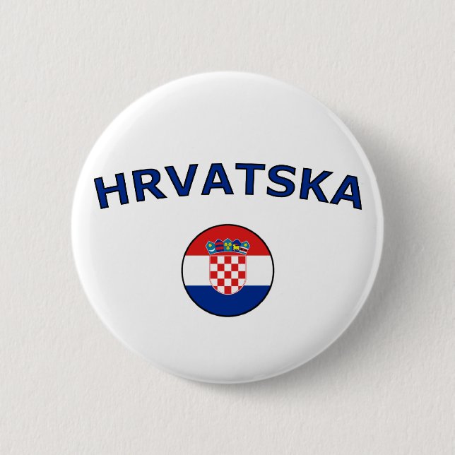 Hrvatska 6 Cm Round Badge (Front)