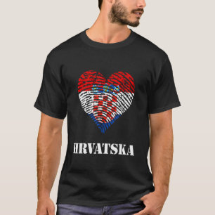 Hrvatska Croatia Heart It's Croatian Roots Croatia T-Shirt