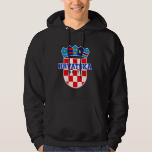Hrvatska, Croatia, Hrvatska zastava, Croatian Patr Hoodie