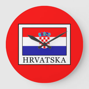 Hrvatska Large Clock
