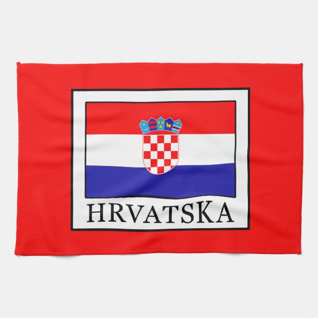 Hrvatska Tea Towel (Horizontal)