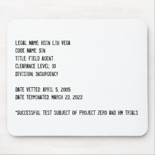 Hsin files mouse mat