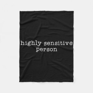 Hsp Highly Sensitive Person Resist Fleece Blanket