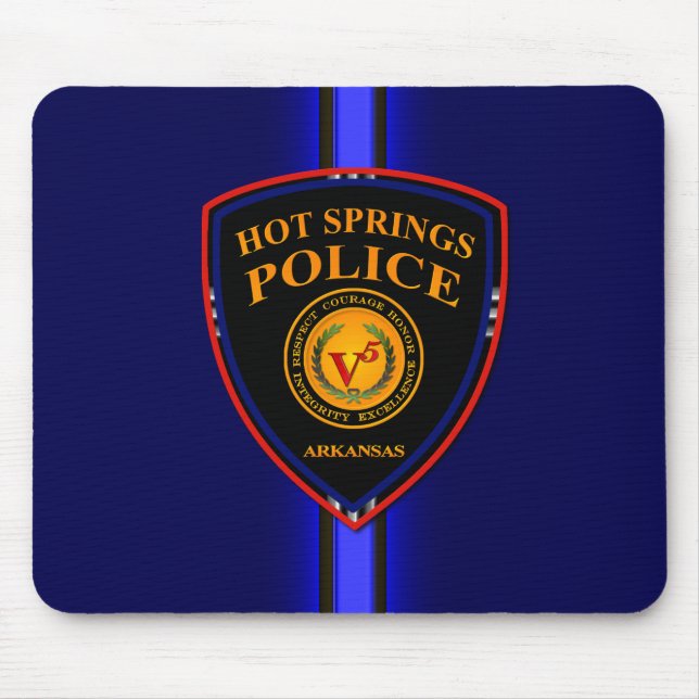 HSPD Thin Blue Line Patch Mouse Mat (Front)