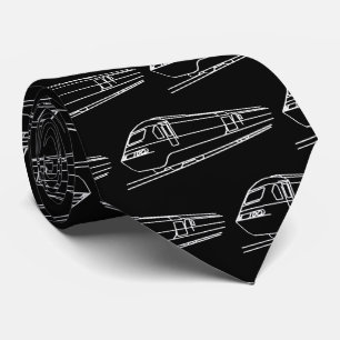 HST Loco Modern Diesel Locomotive Train on Black Tie