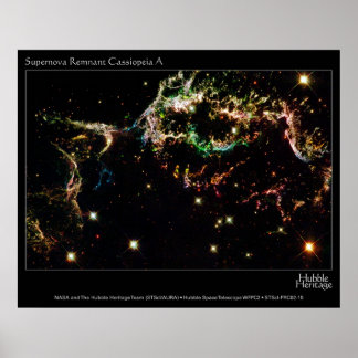 HST Supernova Remnant Cassiopeia A Poster