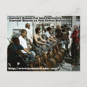 HSU exercise bicycle 12 Volt Power Station Postcard