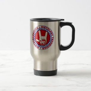 HT HISTOTECHNICIAN HISTOLOGY TECH LOVE LOGO ASL TRAVEL MUG
