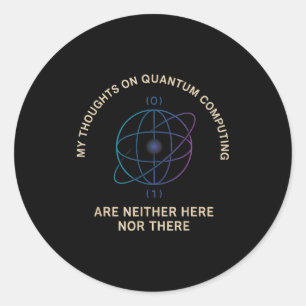 Ht Stem Gift For Teacher Professor Student Quantum Classic Round Sticker
