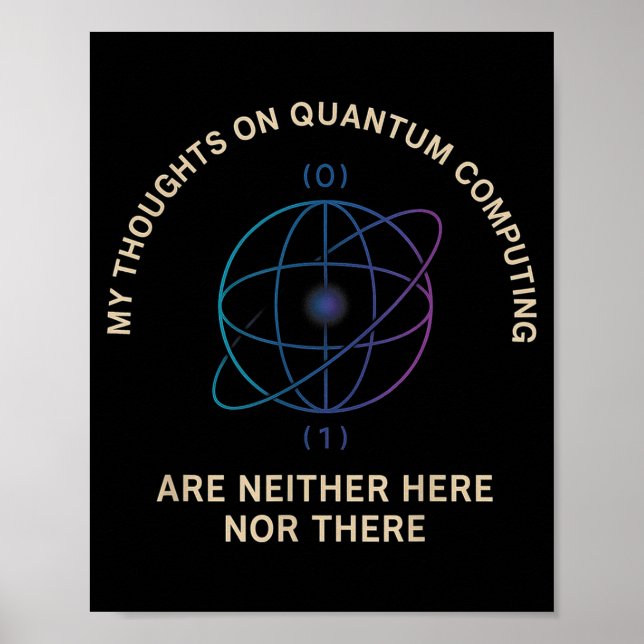 Ht Stem Gift For Teacher Professor Student Quantum Poster (Front)