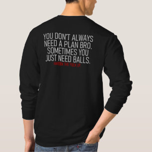 HTFU black back long sleeve T-Shirt