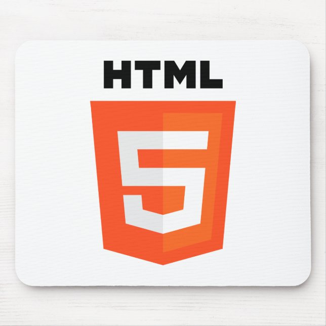 HTML 5 logo Mouse Mat (Front)