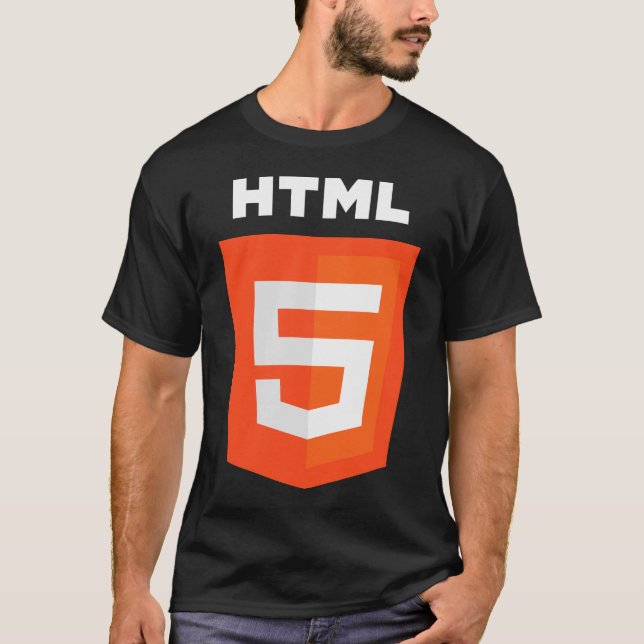 HTML 5 Logo Official W3 W3C T-Shirt (Front)