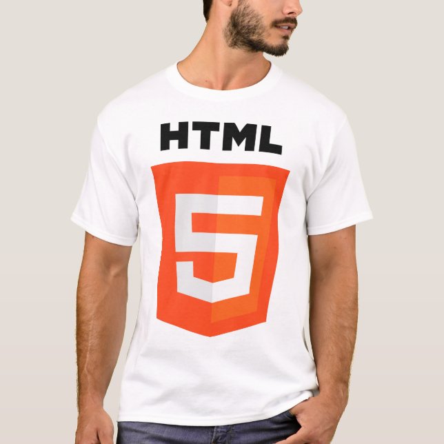 HTML 5 Logo Official W3 W3C T-Shirt (Front)