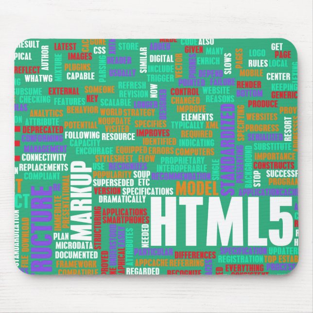HTML 5 or HTML5 Mouse Mat (Front)