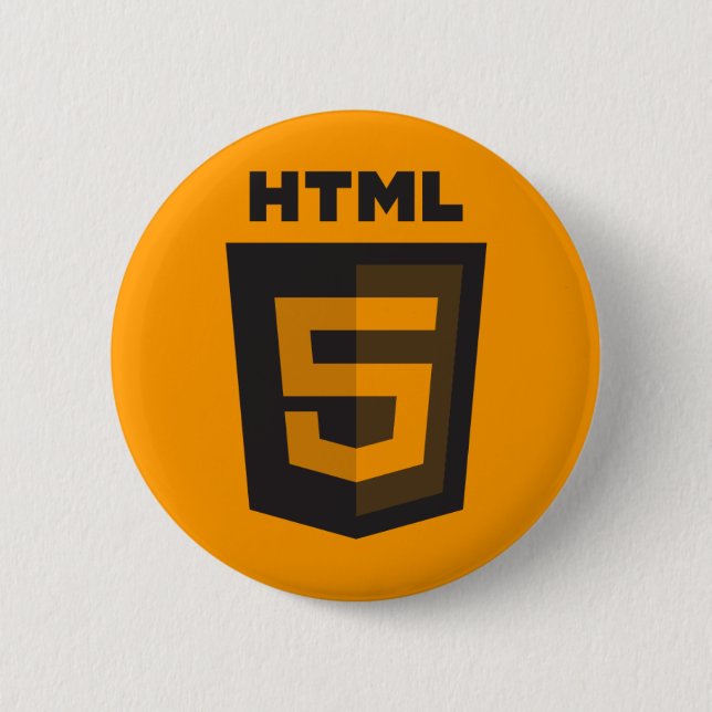 HTML 5 Orange Button (Front)