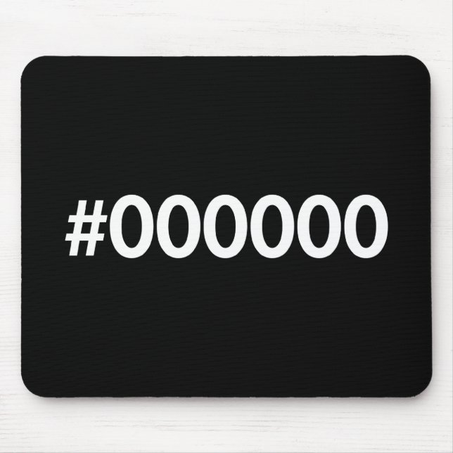 HTML Black RGB Mouse Mat (Front)