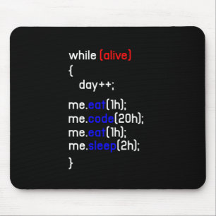HTML Coding Coder Programmer Programming PC Gift Mouse Mat