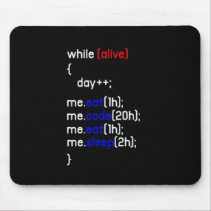 HTML Coding Coder Programmer Programming PC Gift Mouse Mat
