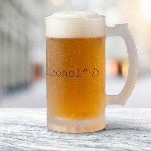 HTML Input Alcohol Frosted Glass Beer Mug