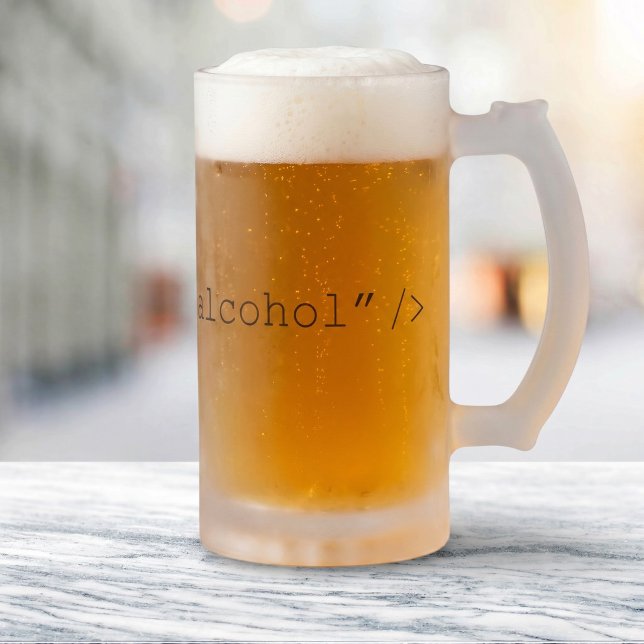 HTML Input Alcohol Frosted Glass Beer Mug (Creator Uploaded)