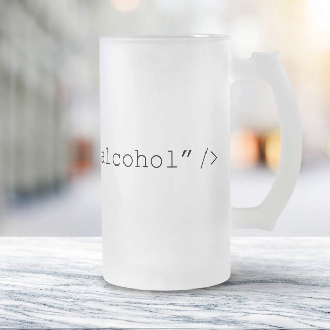 HTML Input Alcohol Frosted Glass Beer Mug (Creator Uploaded)