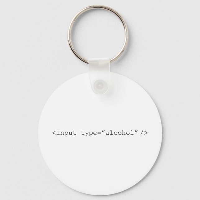 HTML Input Alcohol Key Ring (Front)