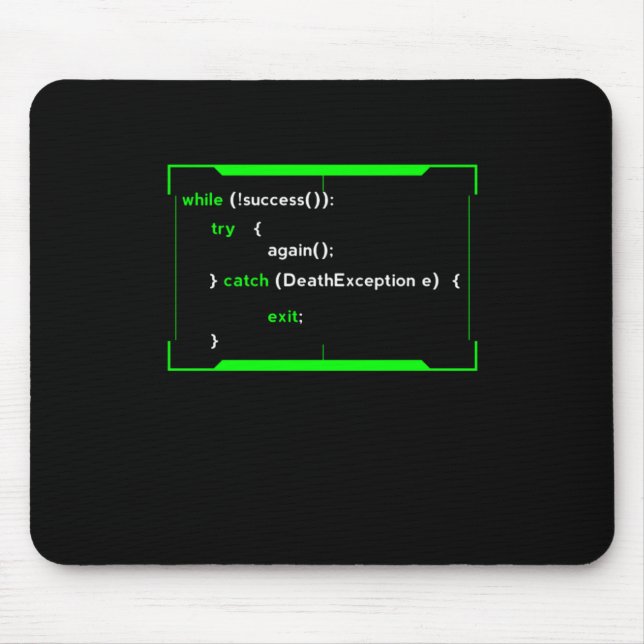 HTML Java Coding Coder Programmer Developer Gift Mouse Mat (Front)