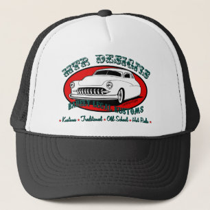 HTR Designs Barely Legal Kustoms Garage Trucker Hat