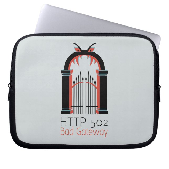 HTTP 502 Bad Gateway Laptop Sleeve (Front)